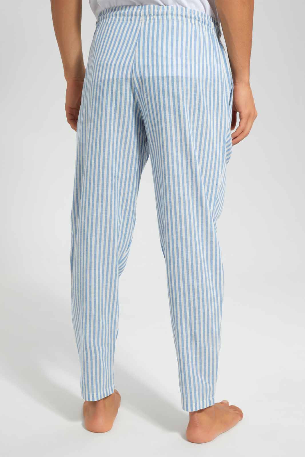 Redtag-Blue-Stripe-Pyjama-Bottom-Category:Pyjama-Bottoms,-Colour:Blue,-Deals:New-In,-Filter:Men's-Clothing,-Men-Pyjama-Bottoms,-New-In-Men,-Non-Sale,-Section:Men,-W22O-Men's-