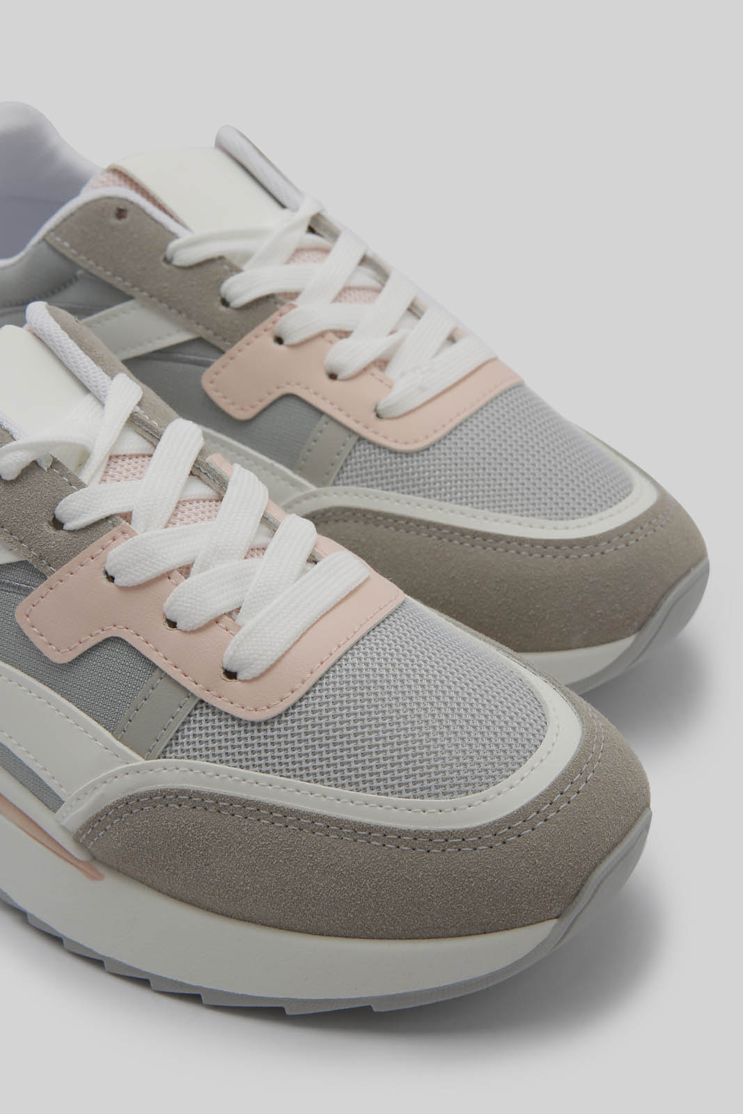 Redtag-Grey-Jogger-Sneaker-Category:Trainers,-Colour:Grey,-Deals:New-In,-Dept:Ladieswear,-Filter:Women's-Footwear,-New-In-Women-FOO,-Non-Sale,-Section:Women,-W22B,-Women-Trainers-Women's-