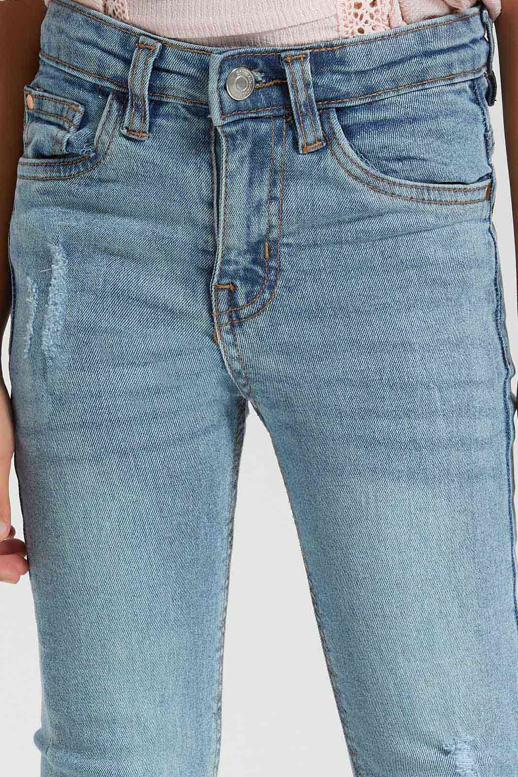Redtag-LT-Wash-Denim-Flared-Jeans-Category:Jeans,-Colour:Light-Wash,-Deals:New-In,-Denim,-Filter:Girls-(2-to-8-Yrs),-GIR-Jeans,-New-In-GIR-APL,-Non-Sale,-Section:Girls-(0-to-14Yrs),-W22A-Girls-2 to 8 Years