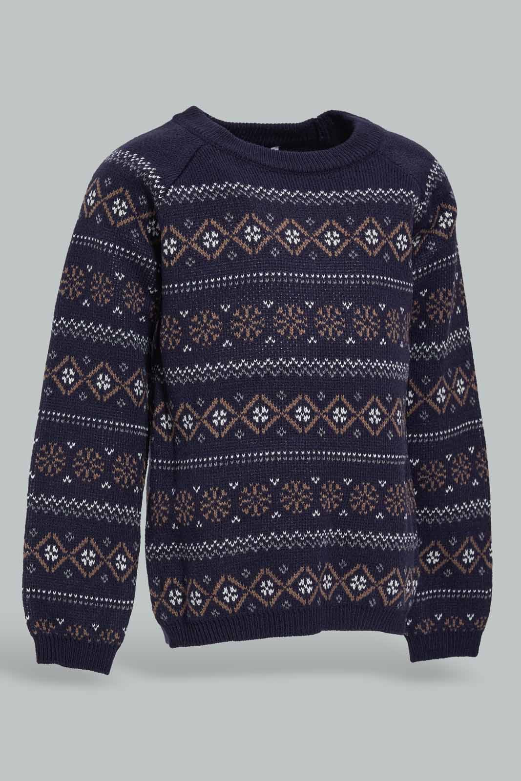 Redtag-Blue-Design-Pullover-Category:Pullovers,-Colour:Blue,-Deals:New-In,-Filter:Infant-Boys-(3-to-24-Mths),-INB-Pullovers,-New-In-INB-APL,-Non-Sale,-Section:Boys-(0-to-14Yrs),-W22A-Infant-Boys-3 to 24 Months