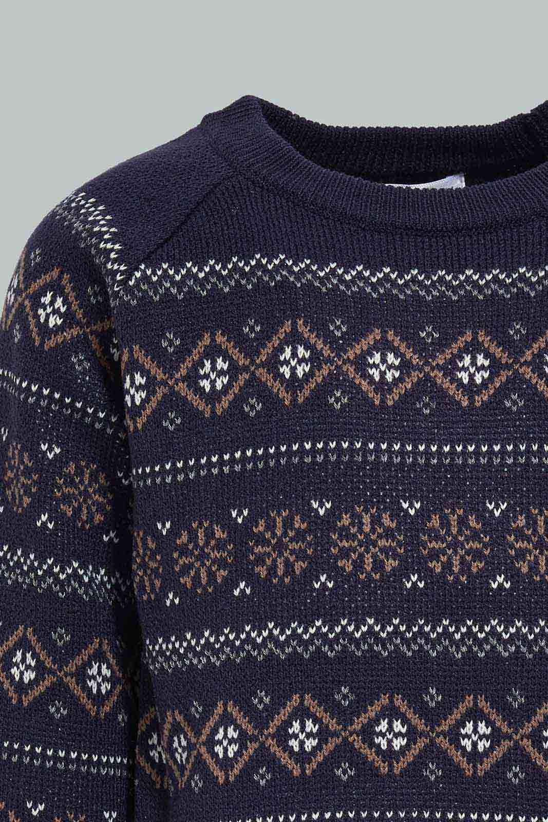 Redtag-Blue-Design-Pullover-Category:Pullovers,-Colour:Blue,-Deals:New-In,-Filter:Infant-Boys-(3-to-24-Mths),-INB-Pullovers,-New-In-INB-APL,-Non-Sale,-Section:Boys-(0-to-14Yrs),-W22A-Infant-Boys-3 to 24 Months