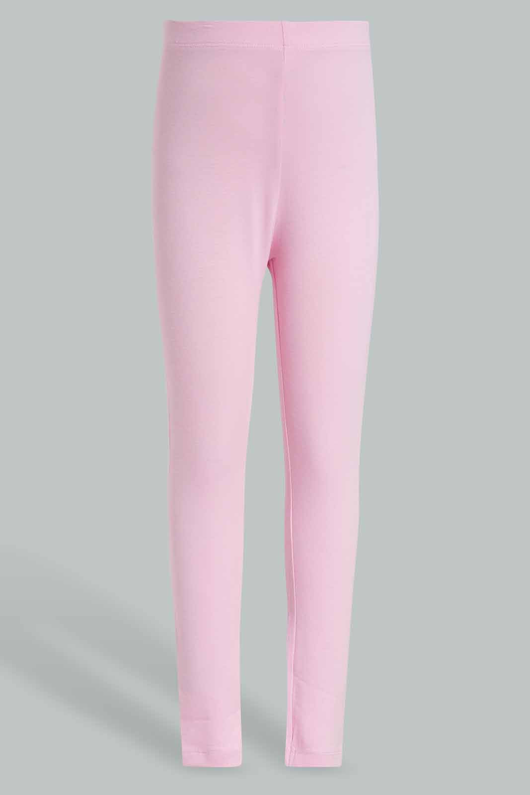 Redtag-Pink-Plain-Legging-Category:Jeggings,-Colour:Apricot,-Deals:New-In,-Filter:Girls-(2-to-8-Yrs),-GIR-Jeggings,-New-In-GIR-APL,-Non-Sale,-Section:Girls-(0-to-14Yrs),-TBL,-W22O-Girls-2 to 8 Years