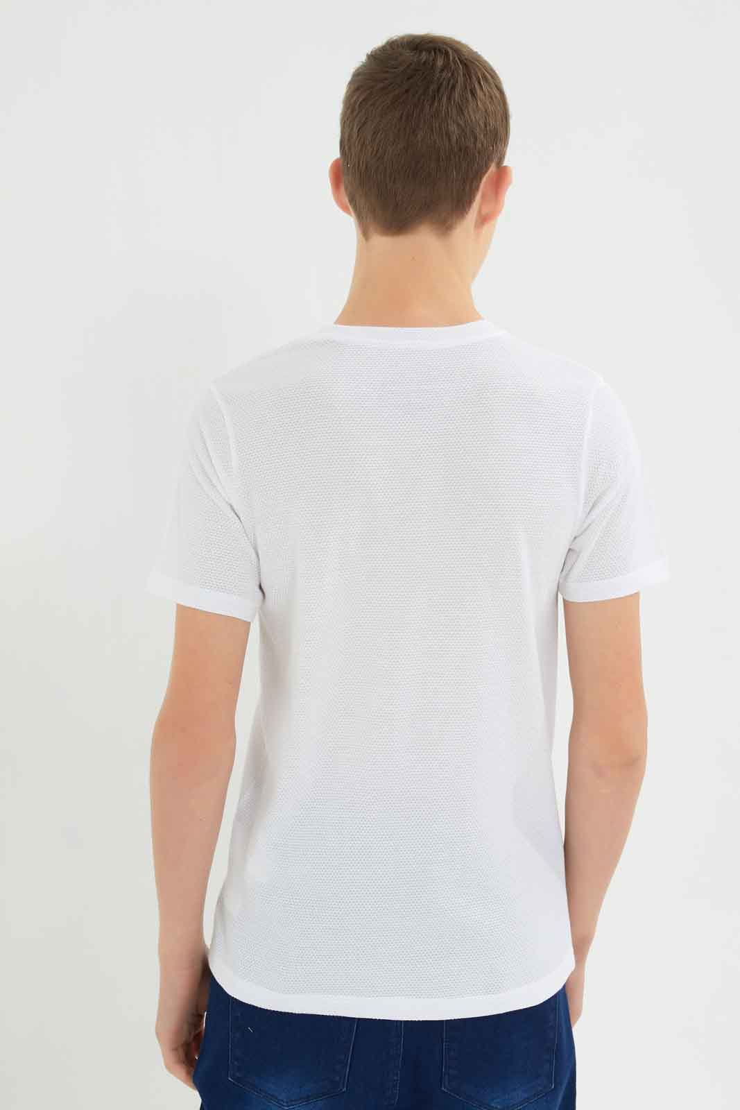 Redtag-White-Jacquard-Henley-Tshirt-BSR-T-Shirts,-BTS,-Category:T-Shirts,-Colour:White,-Deals:New-In,-Dept:Boys,-Filter:Senior-Boys-(8-to-14-Yrs),-New-In-BSR-APL,-Non-Sale,-Section:Boys-(0-to-14Yrs),-TBL,-W22O-Senior-Boys-9 to 14 Years
