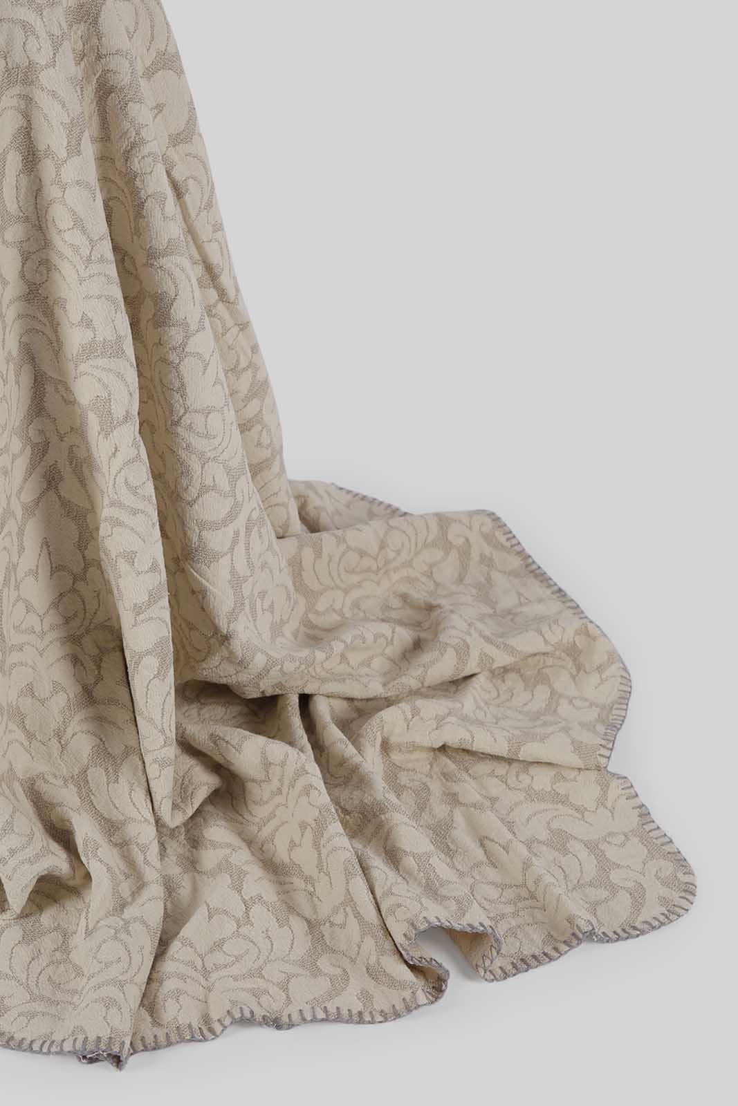 Redtag-Beige-Printed-Jacquard-Throw-Category:Throws,-Colour:Beige,-Deals:New-In,-Dept:Home,-Filter:Home-Bedroom,-HMW-BED-Throws,-New-In-HMW-BED,-Non-Sale,-Section:Homewares,-W22B-Home-Bedroom-