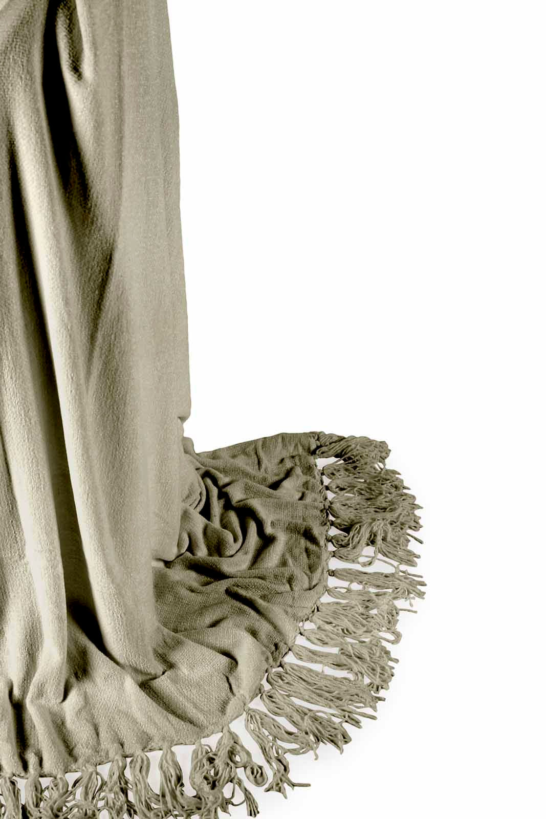 Redtag-Green-Chenille-Throw-With-Fringe-Category:Throws,-Colour:Green,-Deals:New-In,-Dept:Home,-Filter:Home-Bedroom,-HMW-BED-Throws,-New-In-HMW-BED,-Non-Sale,-Section:Homewares,-W22A-Home-Bedroom-