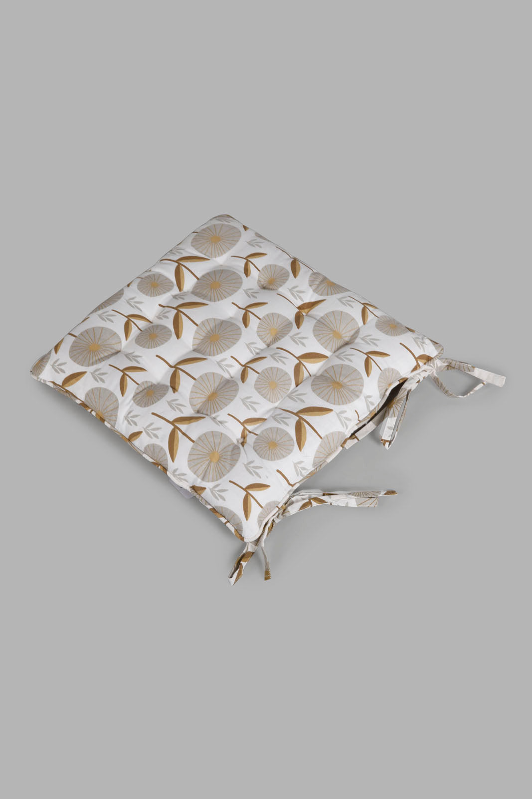 Redtag-Beige-Floral-Printed-Chairpad-Category:Cushions,-Colour:Beige,-Deals:New-In,-Filter:Home-Bedroom,-HMW-BED-Cushions,-New-In-HMW-BED,-Non-Sale,-Section:Homewares,-W22A-Home-Bedroom-