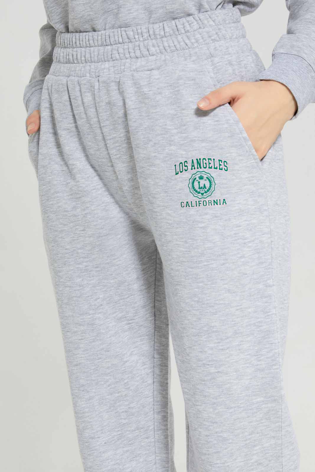 Redtag-Grey-Melange-Printed-Lounge-Pants-Category:Joggers,-Colour:Grey,-Deals:New-In,-Filter:Women's-Clothing,-New-In-Women-APL,-Non-Sale,-Section:Women,-W22B,-Women-Joggers,-Women-Loungewear-Pants-Women's-