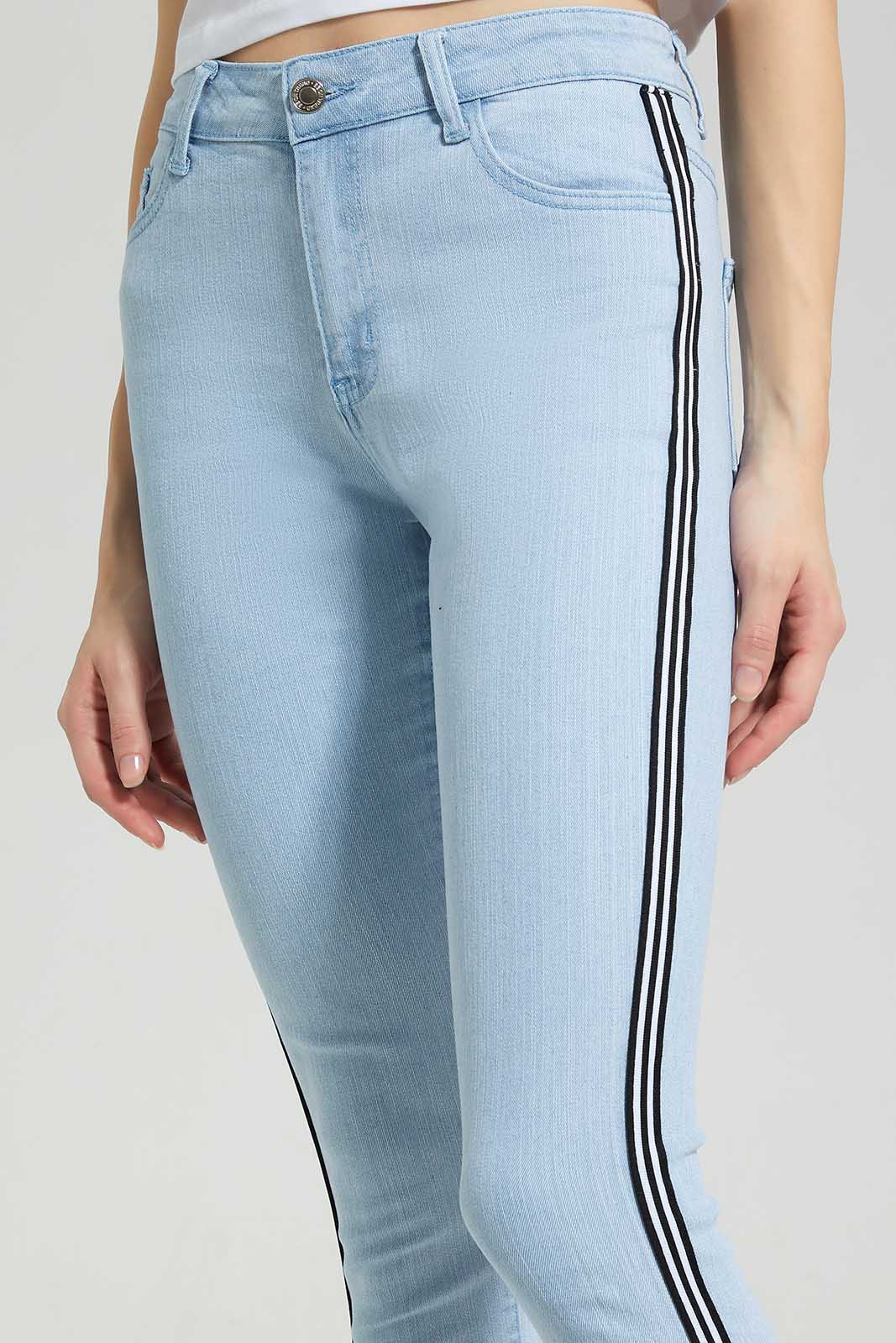 Redtag-Pale-Blue-Denim-With-Side-Taping-Category:Jeans,-Colour:Blue,-Deals:New-In,-Filter:Women's-Clothing,-LDC,-LDC-Jeans,-New-In-LDC-APL,-Non-Sale,-Section:Women,-W22A-Women's-