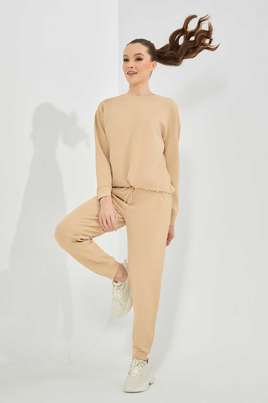 Redtag-Beige-Jogger-Category:Trousers,-Colour:Beige,-Deals:New-In,-Filter:Women's-Clothing,-LDC,-LDC-Trousers,-New-In-LDC-APL,-Non-Sale,-Section:Women,-TBL,-W22A-Women's-