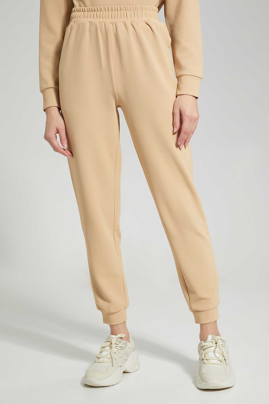 Redtag-Beige-Jogger-Category:Trousers,-Colour:Beige,-Deals:New-In,-Filter:Women's-Clothing,-LDC,-LDC-Trousers,-New-In-LDC-APL,-Non-Sale,-Section:Women,-TBL,-W22A-Women's-
