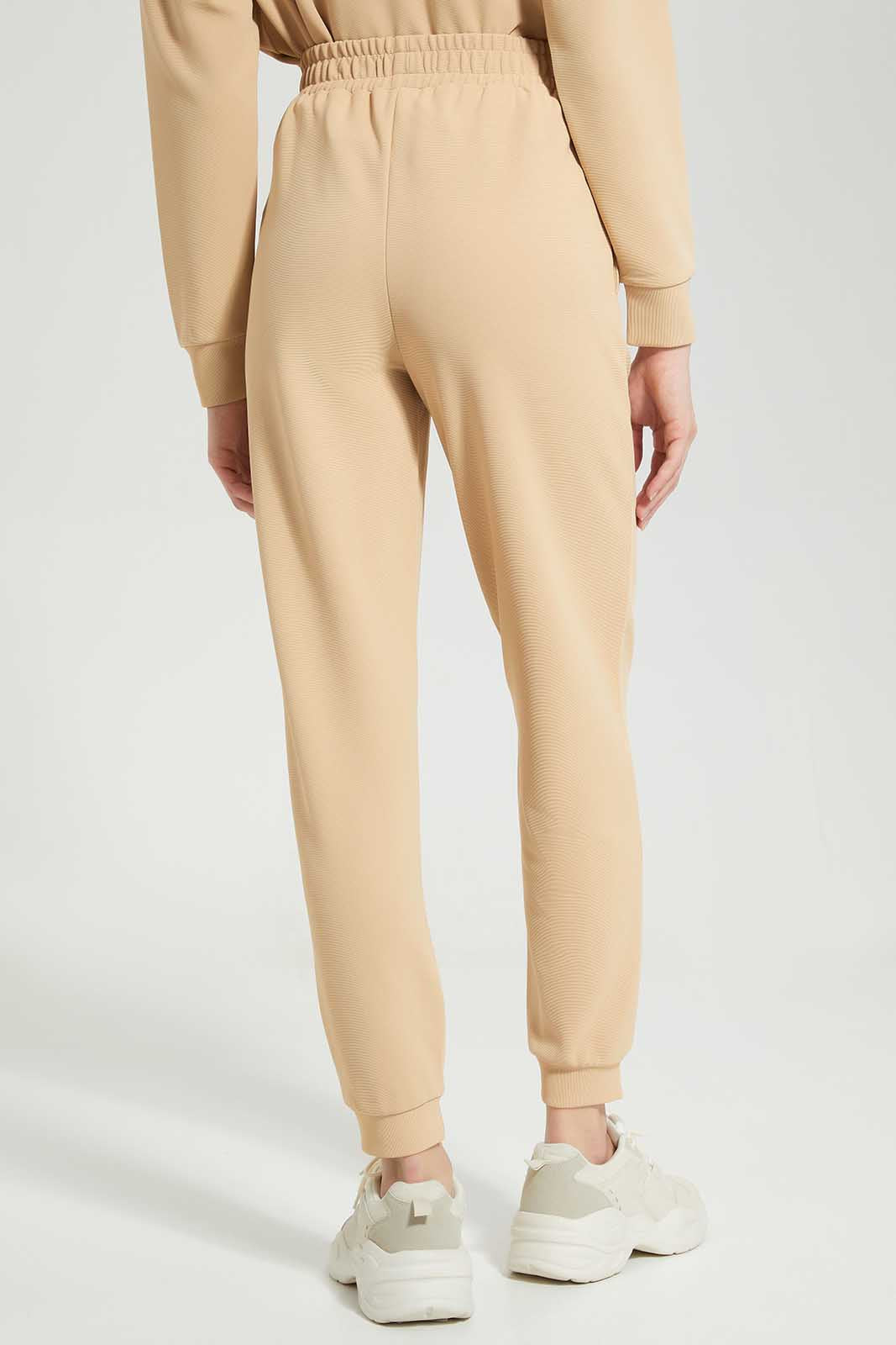 Redtag-Beige-Jogger-Category:Trousers,-Colour:Beige,-Deals:New-In,-Filter:Women's-Clothing,-LDC,-LDC-Trousers,-New-In-LDC-APL,-Non-Sale,-Section:Women,-TBL,-W22A-Women's-