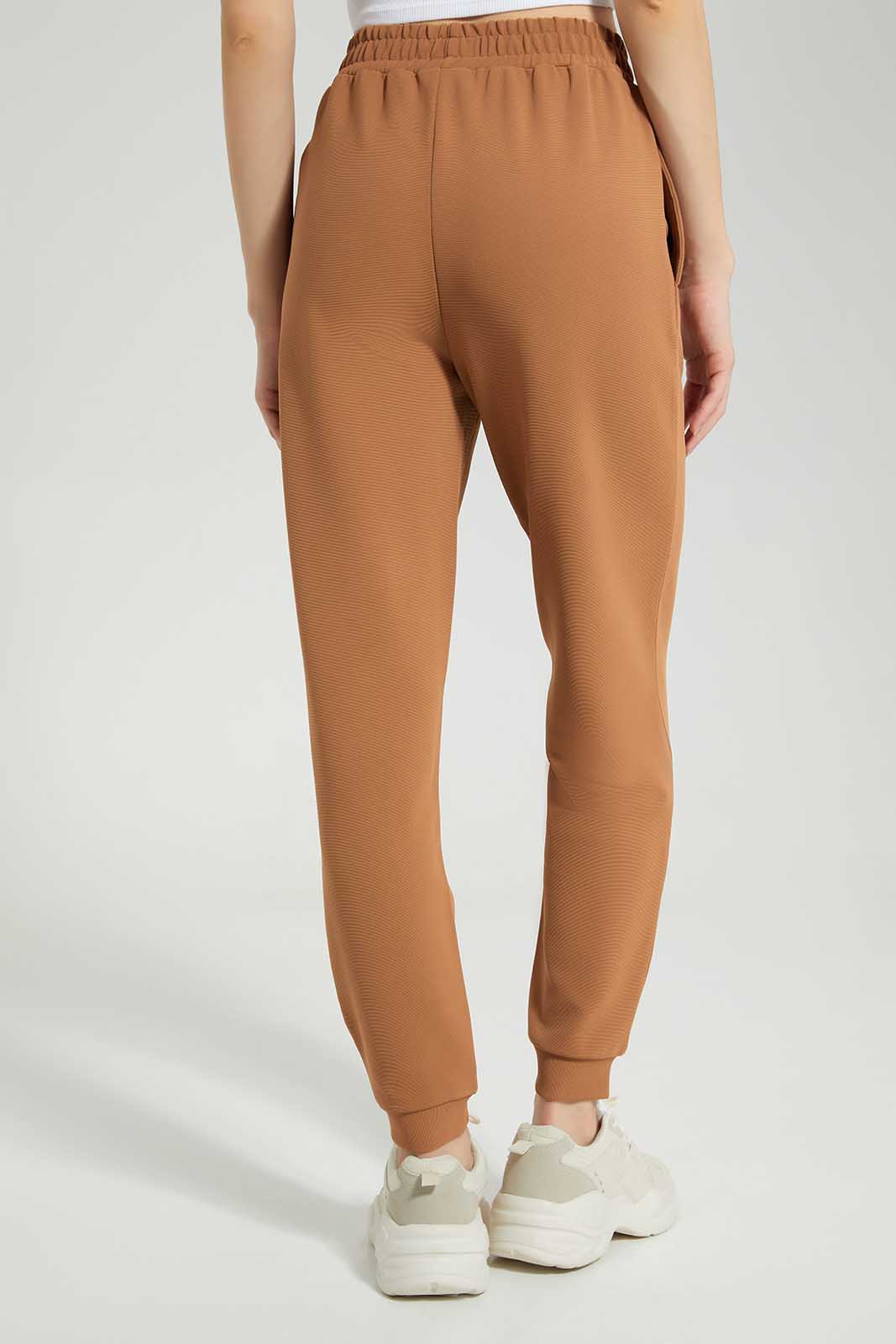Redtag-Sand-Jogger-Category:Trousers,-Colour:Sand,-Deals:New-In,-Filter:Women's-Clothing,-LDC,-LDC-Trousers,-New-In-LDC-APL,-Non-Sale,-Section:Women,-TBL,-W22A-Women's-