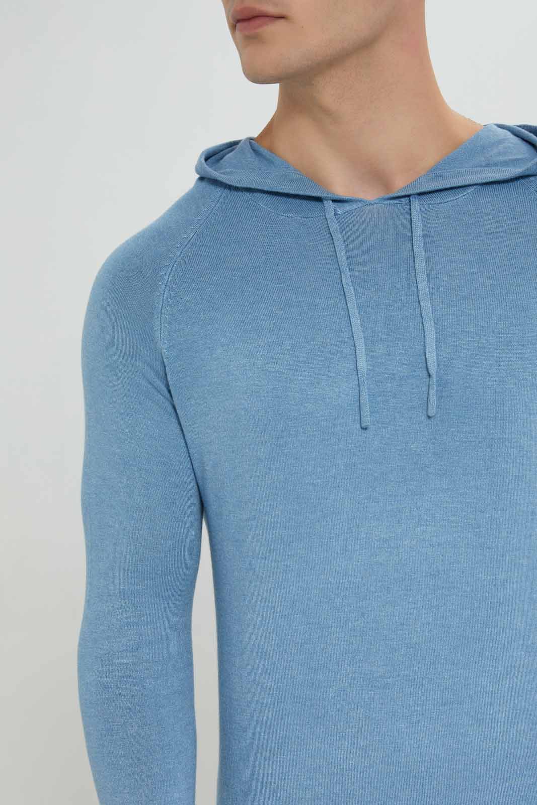 Redtag-Blue-Knitwear-Hoody-Category:Cardigans,-Colour:Blue,-Deals:New-In,-Filter:Men's-Clothing,-Men-Cardigans,-New-In-Men-APL,-Non-Sale,-Section:Men,-TBL,-W22B-Men's-