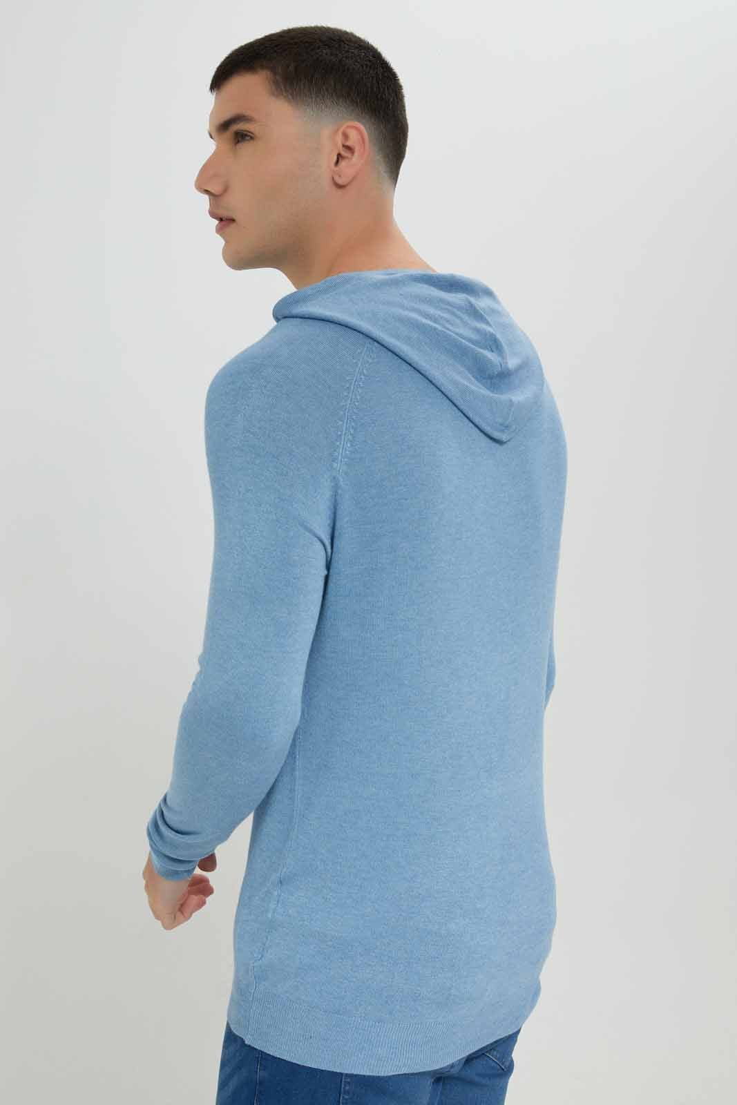 Redtag-Blue-Knitwear-Hoody-Category:Cardigans,-Colour:Blue,-Deals:New-In,-Filter:Men's-Clothing,-Men-Cardigans,-New-In-Men-APL,-Non-Sale,-Section:Men,-TBL,-W22B-Men's-