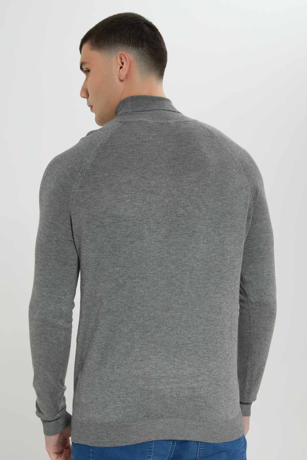 Redtag-Ecru-Knitwear-Highneck-Category:Cardigans,-Colour:Ecru,-Deals:New-In,-Filter:Men's-Clothing,-Men-Cardigans,-New-In-Men-APL,-Non-Sale,-Section:Men,-TBL,-W22B-Men's-