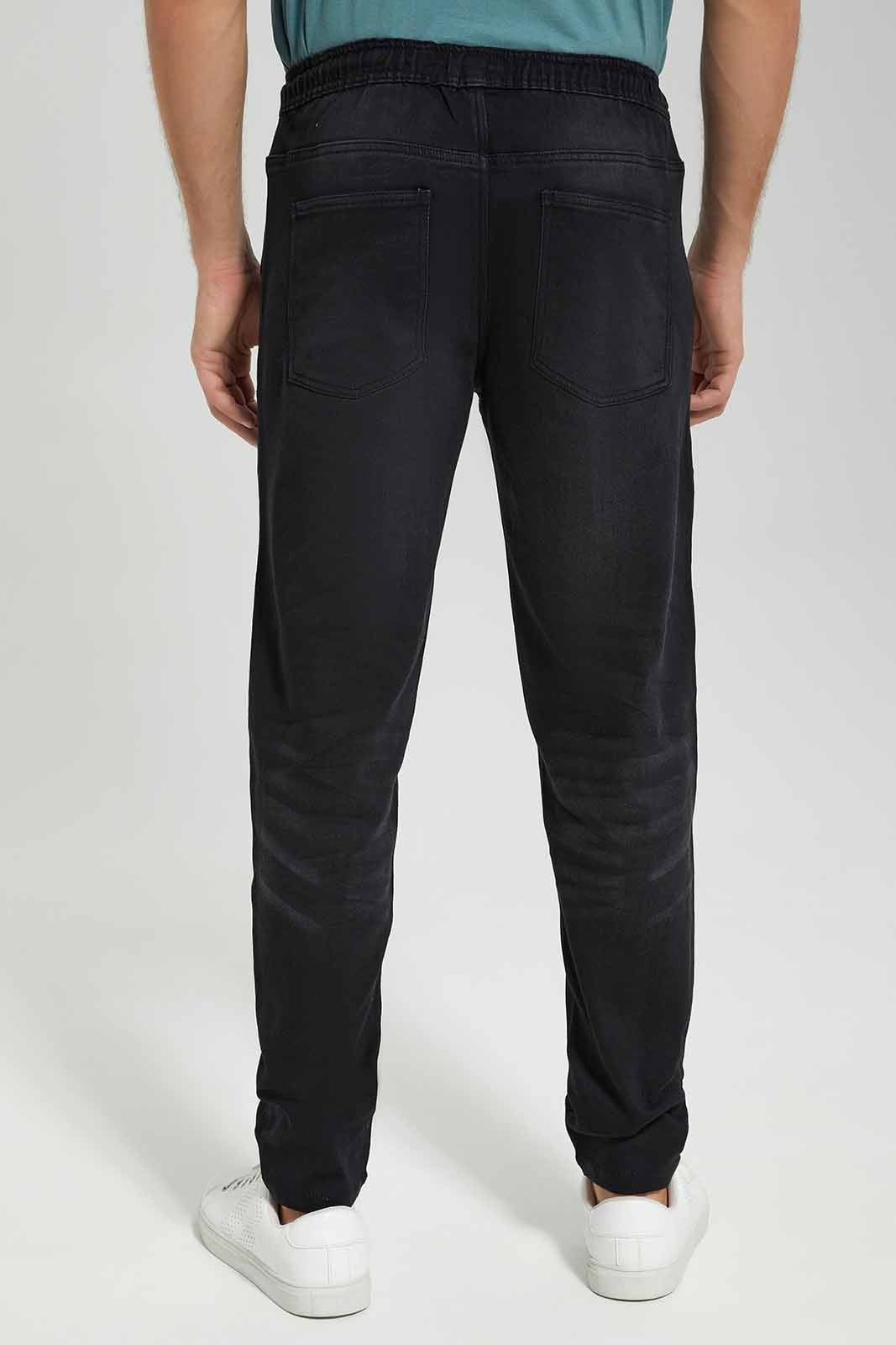 Redtag-Grey-Knit-Denim-Pull-Ons-Category:Jeans,-Colour:Grey,-Deals:New-In,-Filter:Men's-Clothing,-Men-Jeans,-New-In-Men-APL,-Non-Sale,-Section:Men,-TBL,-W22B-Men's-