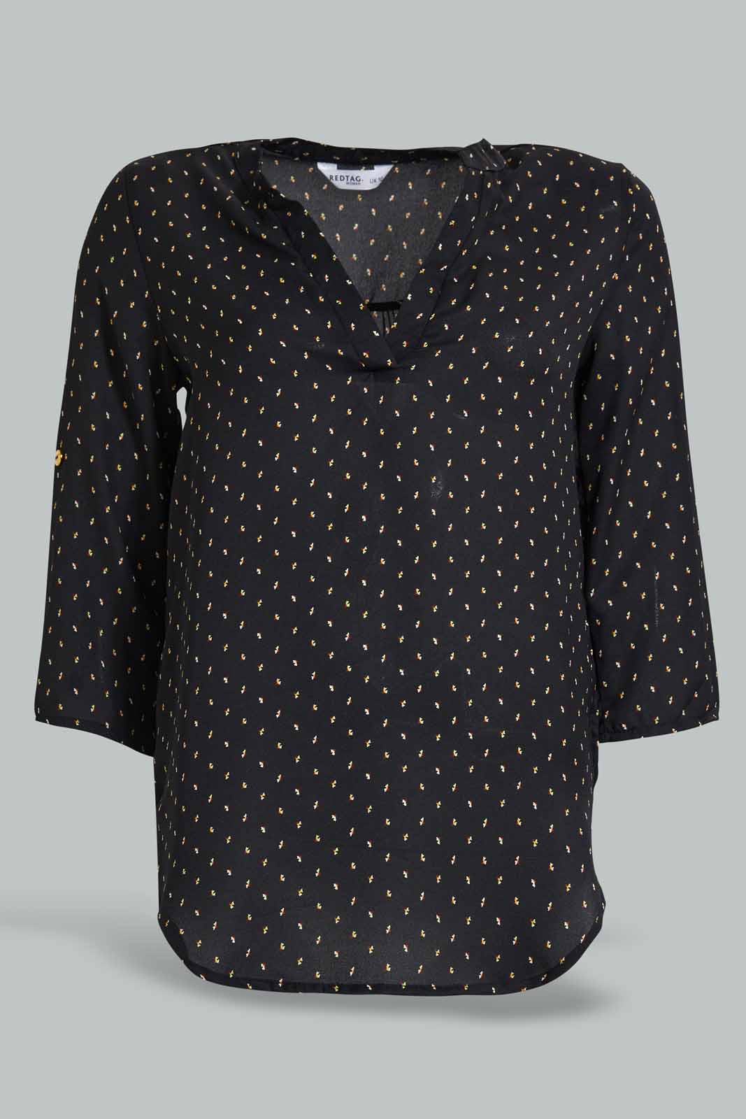 Redtag-Assorted-Front-Half-Placket-Blouse-Category:Blouses,-Colour:Assorted,-Deals:New-In,-Filter:Women's-Clothing,-KSH,-New-In-Women-APL,-Non-Sale,-Section:Women,-W22O,-Women-Blouses-Women's-