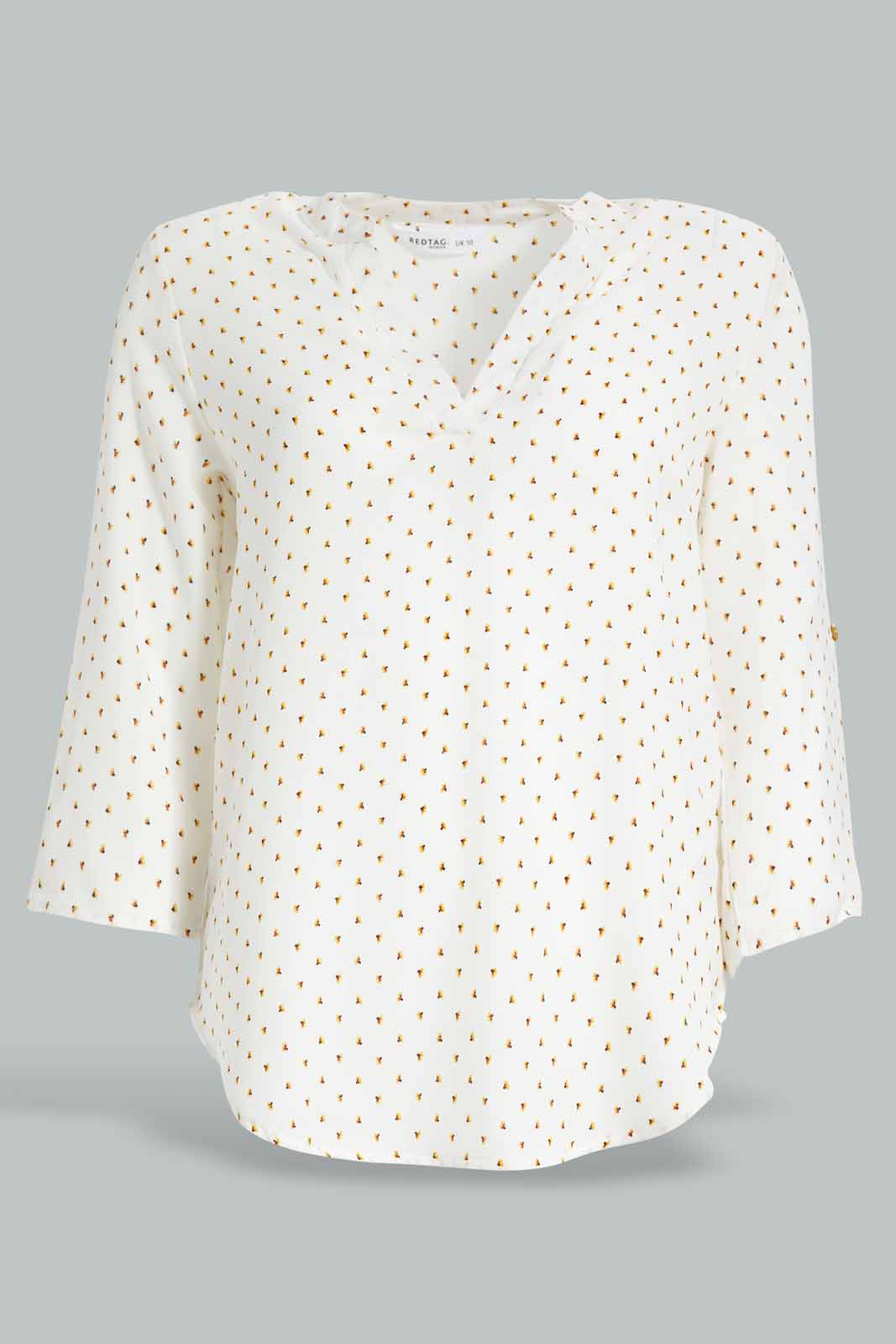 Redtag-Assorted-Front-Half-Placket-Blouse-Category:Blouses,-Colour:Assorted,-Deals:New-In,-Filter:Women's-Clothing,-KSH,-New-In-Women-APL,-Non-Sale,-Section:Women,-W22O,-Women-Blouses-Women's-