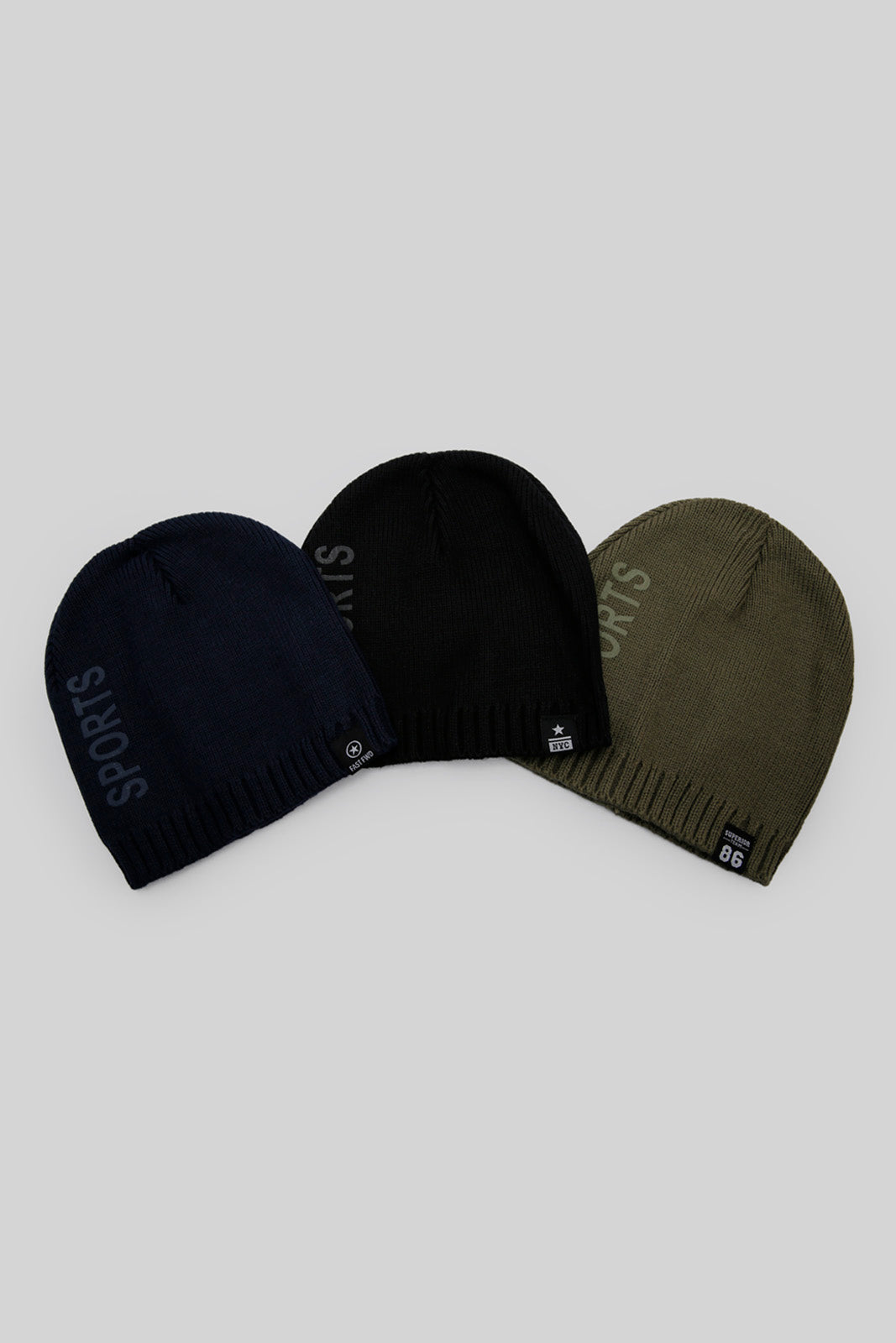 Redtag-Assorted-Multi-Set-Of-3-Knitted-Cap-BOY-Knitted-Accessories,-Category:Knitted-Accessories,-Colour:Assorted,-Filter:Boys-Accessories,-New-In,-New-In-BOY-ACC,-Non-Sale,-Section:Boys-(0-to-14Yrs),-W22B-Boys-