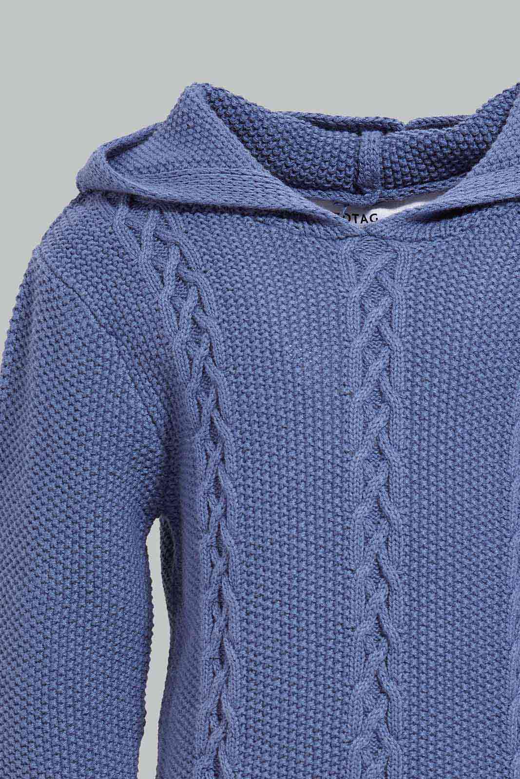 Redtag-Navy-Hooded-Palin-Cable-Pullover-Category:Pullovers,-Colour:Navy,-Deals:New-In,-EHW,-Filter:Infant-Boys-(3-to-24-Mths),-INB-Pullovers,-New-In-INB-APL,-Non-Sale,-Section:Boys-(0-to-14Yrs),-W22B-Infant-Boys-3 to 24 Months