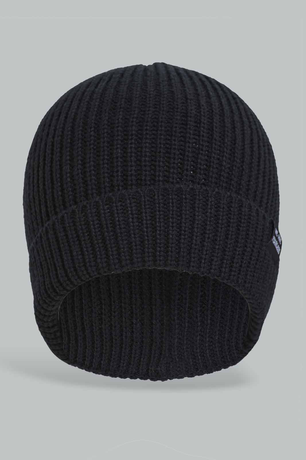Redtag-Assorted-Black-And-Mustard-Set-Of-2-Knitted-Cap-BOY-Knitted-Accessories,-Category:Knitted-Accessories,-Colour:Assorted,-Filter:Boys-Accessories,-New-In,-New-In-BOY-ACC,-Non-Sale,-Section:Boys-(0-to-14Yrs),-W22B-Boys-