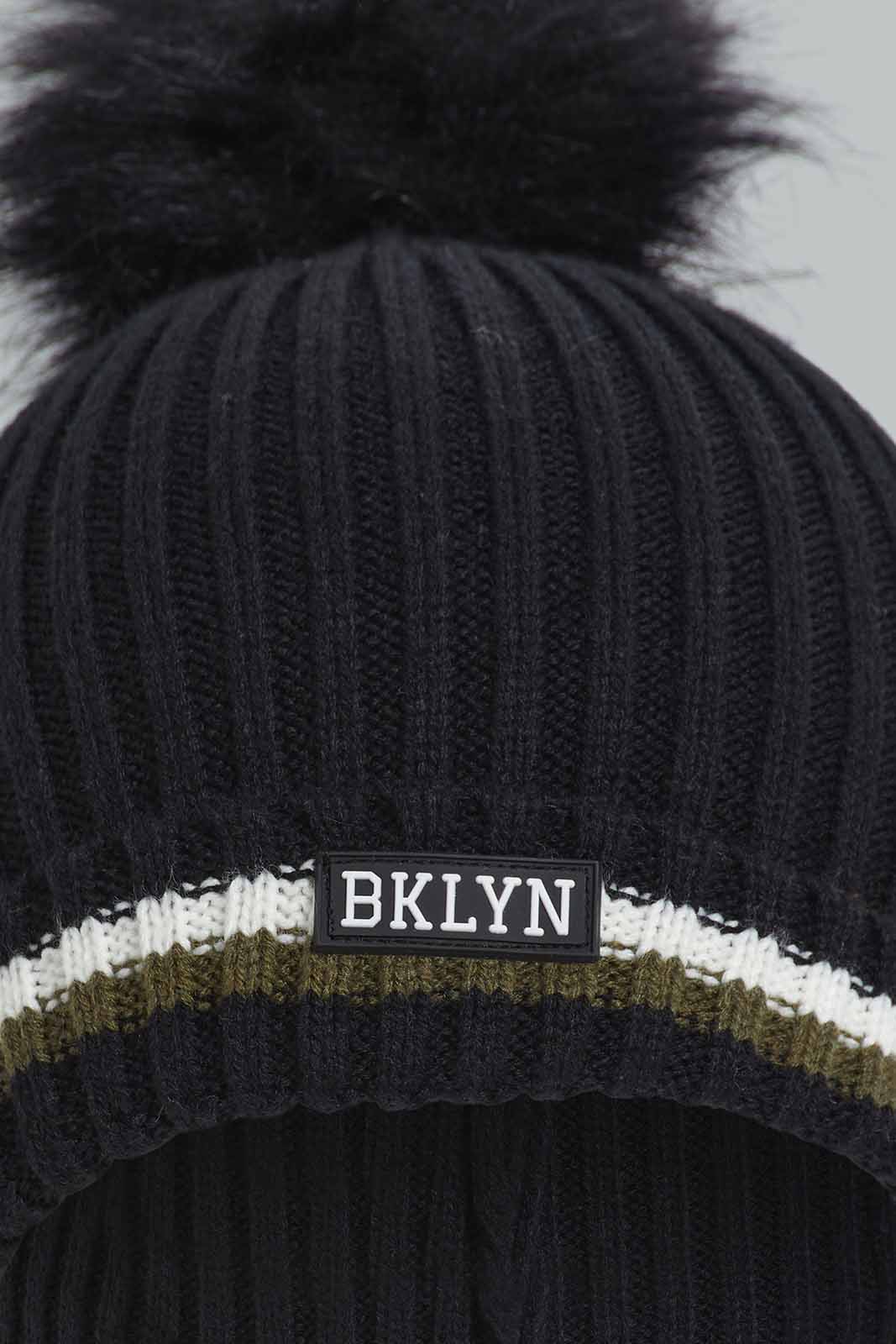 Redtag-Assorted-Black-And-Olive-Set-Of-2-Knitted-Cap-BOY-Knitted-Accessories,-Category:Knitted-Accessories,-Colour:Assorted,-Filter:Boys-Accessories,-New-In,-New-In-BOY-ACC,-Non-Sale,-Section:Boys-(0-to-14Yrs),-W22B-Boys-