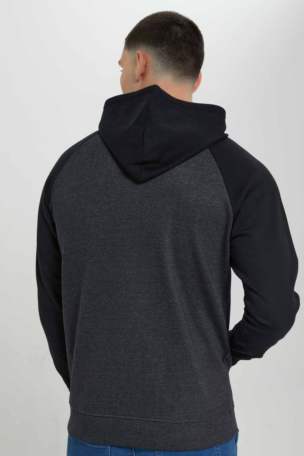 Redtag-Charcoal-/-Black-Reglan-Sleeve-Zip-Thru-Hoddy-Category:Sweatshirts,-Colour:Charcoal,-Deals:New-In,-Filter:Men's-Clothing,-Men-Sweatshirts,-New-In-Men-APL,-Non-Sale,-Section:Men,-TBL,-W22B-Men's-