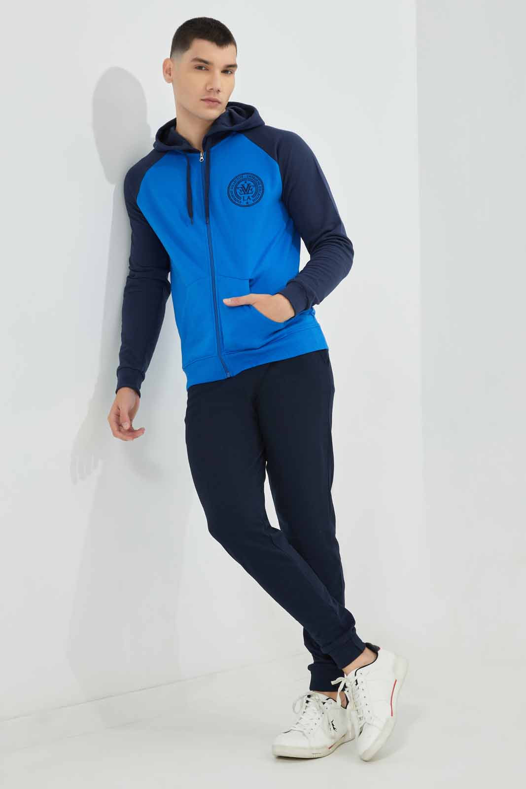 Redtag-Navy-/-Navy-Reglan-Sleeve-Zip-Thru-Hoddy-Category:Sweatshirts,-Colour:Navy,-Deals:New-In,-Filter:Men's-Clothing,-Men-Sweatshirts,-New-In-Men-APL,-Non-Sale,-Section:Men,-TBL,-W22B-Men's-