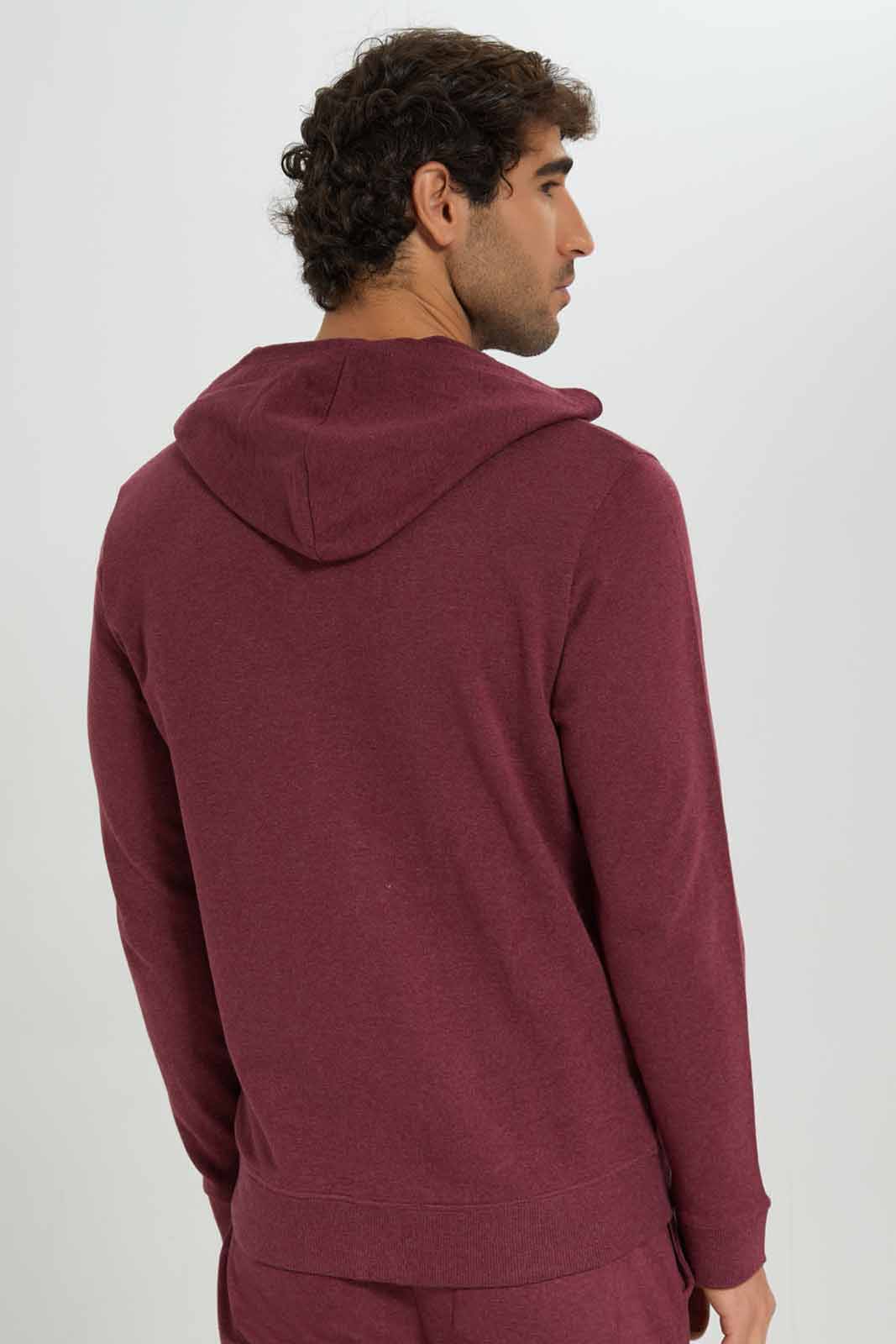 Redtag-Burgandy-Zip-Thru-Hoody-Category:Sweatshirts,-Colour:Burgundy,-Deals:New-In,-Filter:Men's-Clothing,-Men-Sweatshirts,-New-In-Men-APL,-Non-Sale,-Section:Men,-TBL,-W22A-Men's-