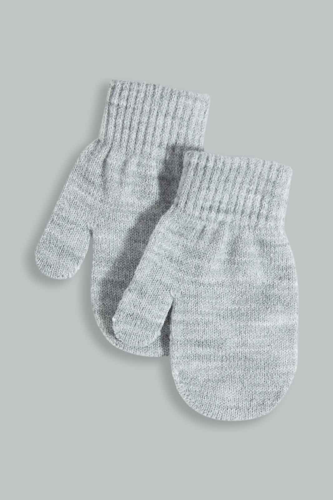 Redtag-Grey-Knitted-Cap-Set-Of-2-With-Gloves-BOY-Knitted-Accessories,-Category:Knitted-Accessories,-Colour:Grey,-Dept:Boys,-Filter:Boys-Accessories,-New-In,-New-In-BOY-ACC,-Non-Sale,-Section:Boys-(0-to-14Yrs),-W22B-Boys-