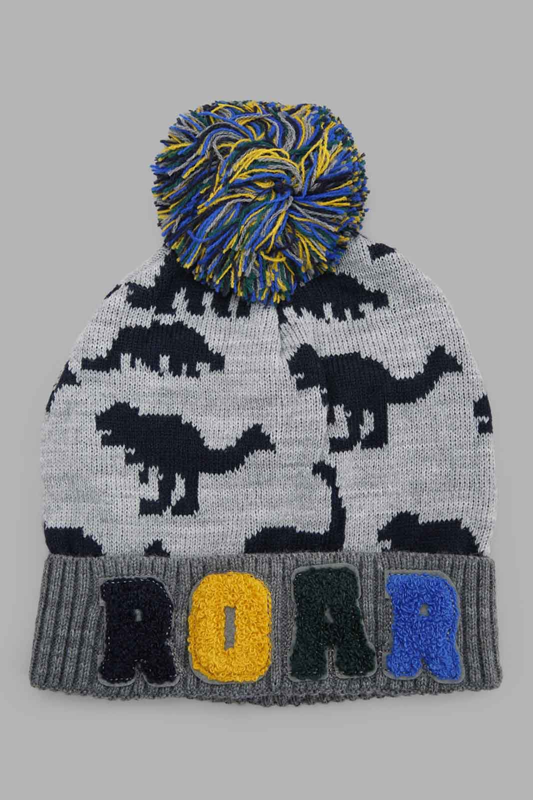 Redtag-Assorted-Multi-Color-Knitted-Cap-Set-Of-2-With-Gloves-BOY-Knitted-Accessories,-Category:Knitted-Accessories,-Colour:Assorted,-Filter:Boys-Accessories,-New-In,-New-In-BOY-ACC,-Non-Sale,-Section:Boys-(0-to-14Yrs),-W22B-Boys-