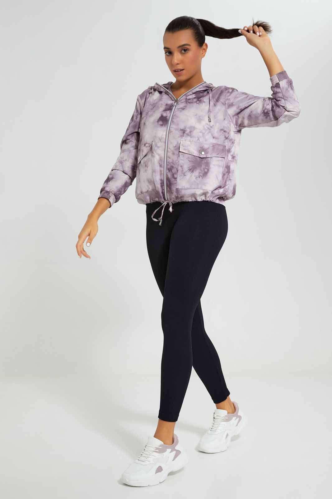 Redtag-Assorted-Tie-Dye-Zip-Front-Hoodie-Casual-Jacket-Category:Jackets,-Colour:Assorted,-Deals:New-In,-Filter:Women's-Clothing,-New-In-Women-APL,-Non-Sale,-Section:Women,-W22A,-Women-Jackets-Women's-