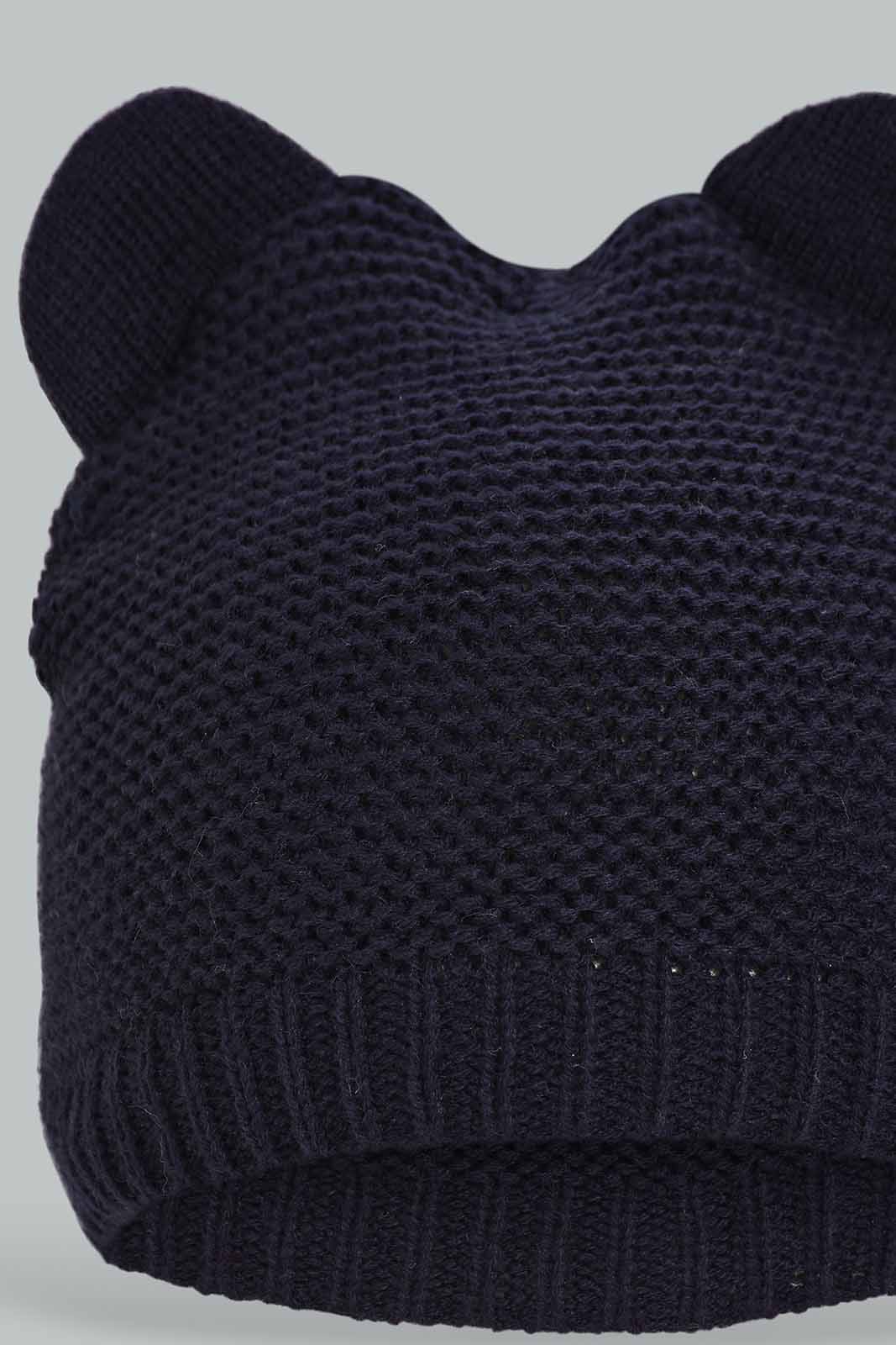 Redtag-Assorted-Grey-And-Navy-Blue-Charcater-Knitted-Cap-Set-Of-2-BOY-Knitted-Accessories,-Category:Knitted-Accessories,-Colour:Assorted,-Filter:Boys-Accessories,-New-In,-New-In-BOY-ACC,-Non-Sale,-Section:Boys-(0-to-14Yrs),-W22B-Boys-