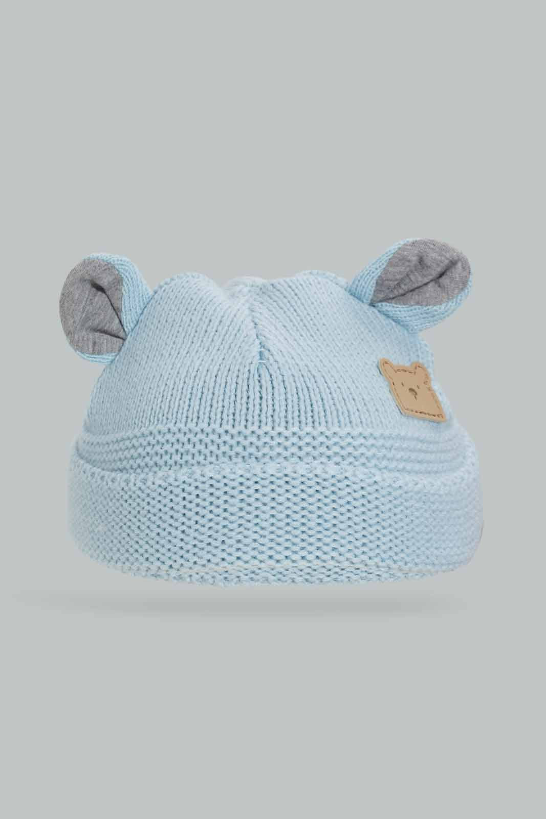 Redtag-Assorted-Blue-And-Grey-Set-Of-2-Knitted-Cap-BOY-Knitted-Accessories,-Category:Knitted-Accessories,-Colour:Assorted,-Filter:Boys-Accessories,-New-In,-New-In-BOY-ACC,-Non-Sale,-Section:Boys-(0-to-14Yrs),-W22B-Boys-