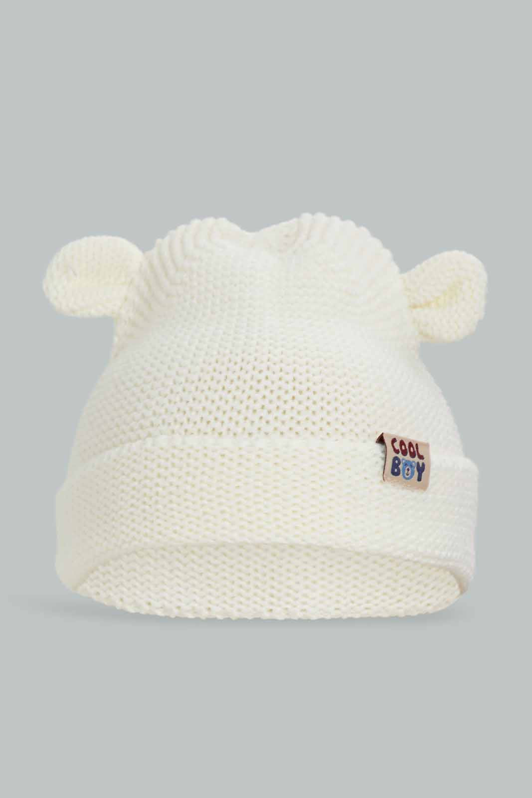 Redtag-Assorted-Navy-And-White-Set-Of-2-Knitted-Cap-BOY-Knitted-Accessories,-Category:Knitted-Accessories,-Colour:Assorted,-Filter:Boys-Accessories,-New-In,-New-In-BOY-ACC,-Non-Sale,-Section:Boys-(0-to-14Yrs),-W22A-Boys-