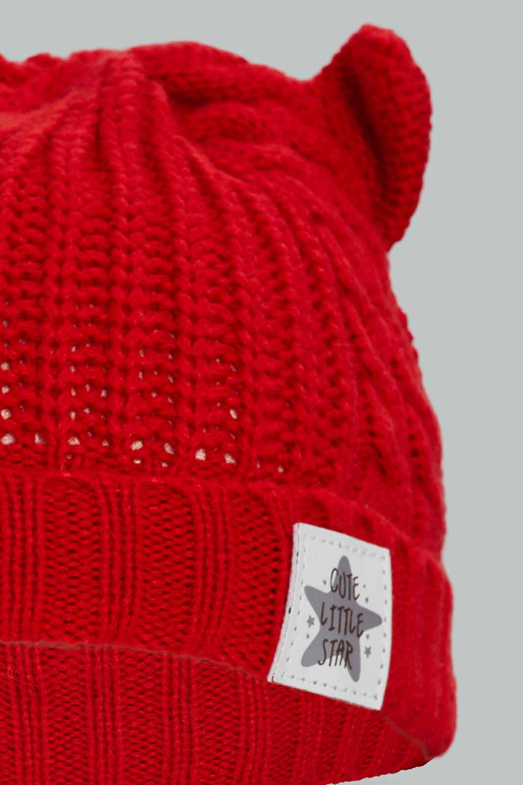 Redtag-Assorted-Black-And-Red-Cap-Set-Of-2-Knitted-Cap-BOY-Knitted-Accessories,-Category:Knitted-Accessories,-Colour:Assorted,-Filter:Boys-Accessories,-New-In,-New-In-BOY-ACC,-Non-Sale,-Section:Boys-(0-to-14Yrs),-W22A-Boys-