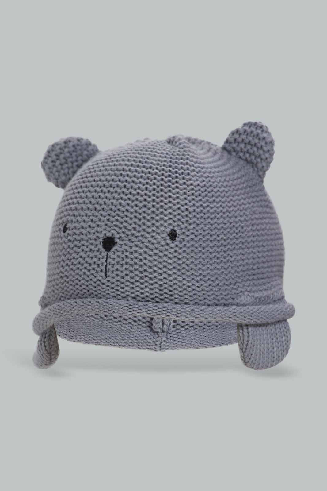 Redtag-Assorted-Navy-Blue-And-Grey-Set-Of-2-Knitted-Cap-BOY-Knitted-Accessories,-Category:Knitted-Accessories,-Colour:Assorted,-Filter:Boys-Accessories,-New-In,-New-In-BOY-ACC,-Non-Sale,-Section:Boys-(0-to-14Yrs),-W22A-Boys-