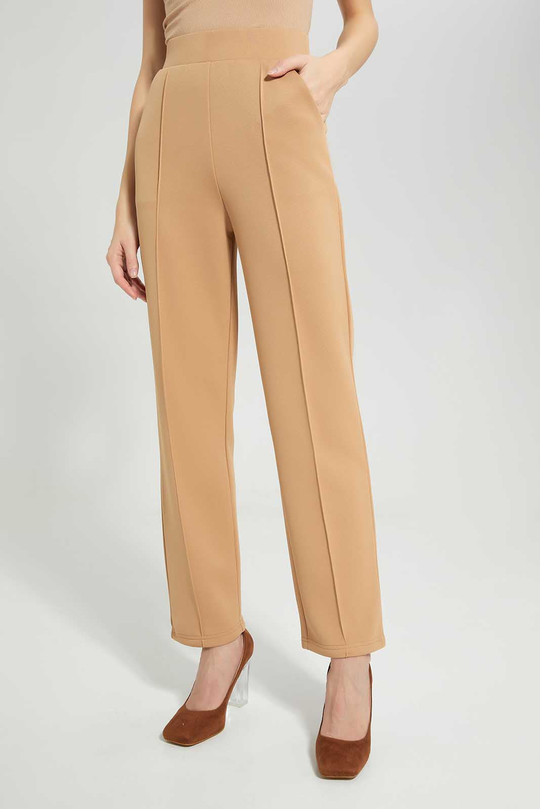 Redtag-Beige-Straight-Pants-Category:Trousers,-Colour:Beige,-Deals:New-In,-Filter:Women's-Clothing,-LDC,-LDC-Trousers,-New-In-LDC-APL,-Non-Sale,-Section:Women,-TBL,-W22A-Women's-
