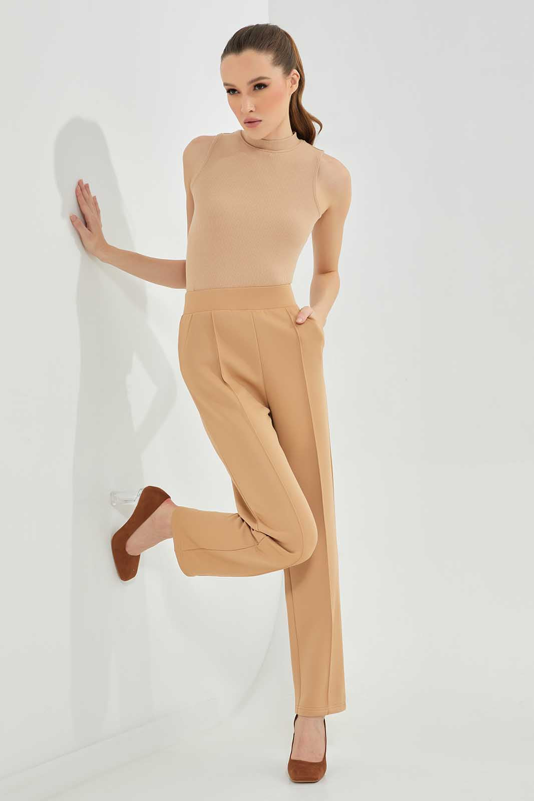 Redtag-Beige-Straight-Pants-Category:Trousers,-Colour:Beige,-Deals:New-In,-Filter:Women's-Clothing,-LDC,-LDC-Trousers,-New-In-LDC-APL,-Non-Sale,-Section:Women,-TBL,-W22A-Women's-