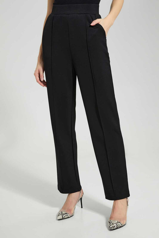 Redtag-Black-Straight-pants-Category:Trousers,-Colour:Black,-Deals:New-In,-Filter:Women's-Clothing,-LDC,-LDC-Trousers,-New-In-LDC-APL,-Non-Sale,-Section:Women,-TBL,-W22A-Women's-