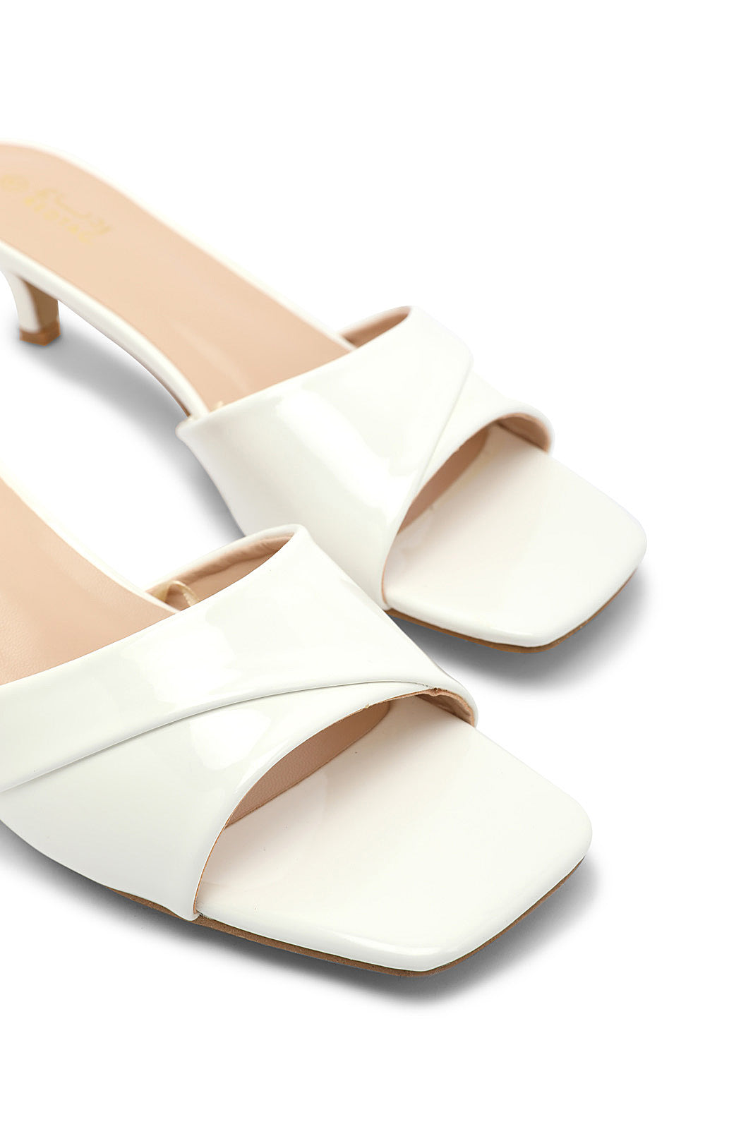 Redtag-White-Patent-Mule-Category:Sandals,-Colour:White,-Deals:New-In,-Dept:Ladieswear,-Filter:Women's-Footwear,-LEC-Sandals,-New-In-Women-FOO,-Non-Sale,-Section:Women,-W22B-Women's-