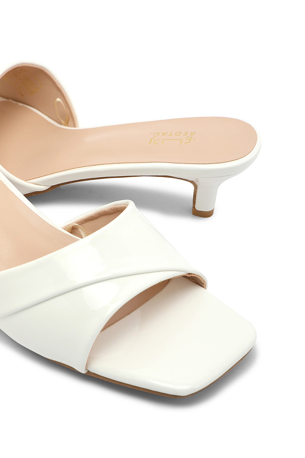 Redtag-White-Patent-Mule-Category:Sandals,-Colour:White,-Deals:New-In,-Dept:Ladieswear,-Filter:Women's-Footwear,-LEC-Sandals,-New-In-Women-FOO,-Non-Sale,-Section:Women,-W22B-Women's-