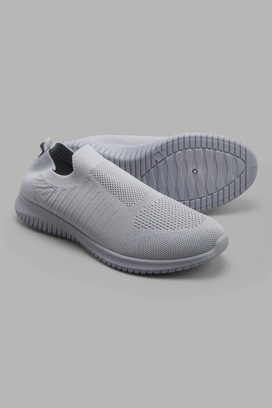 Redtag-Grey-Clasic-Slip-On-Trainer-Category:Trainers,-Colour:Grey,-Deals:New-In,-Filter:Women's-Footwear,-New-In-Women-FOO,-Non-Sale,-Section:Women,-W22A,-Women-Trainers-Women's-