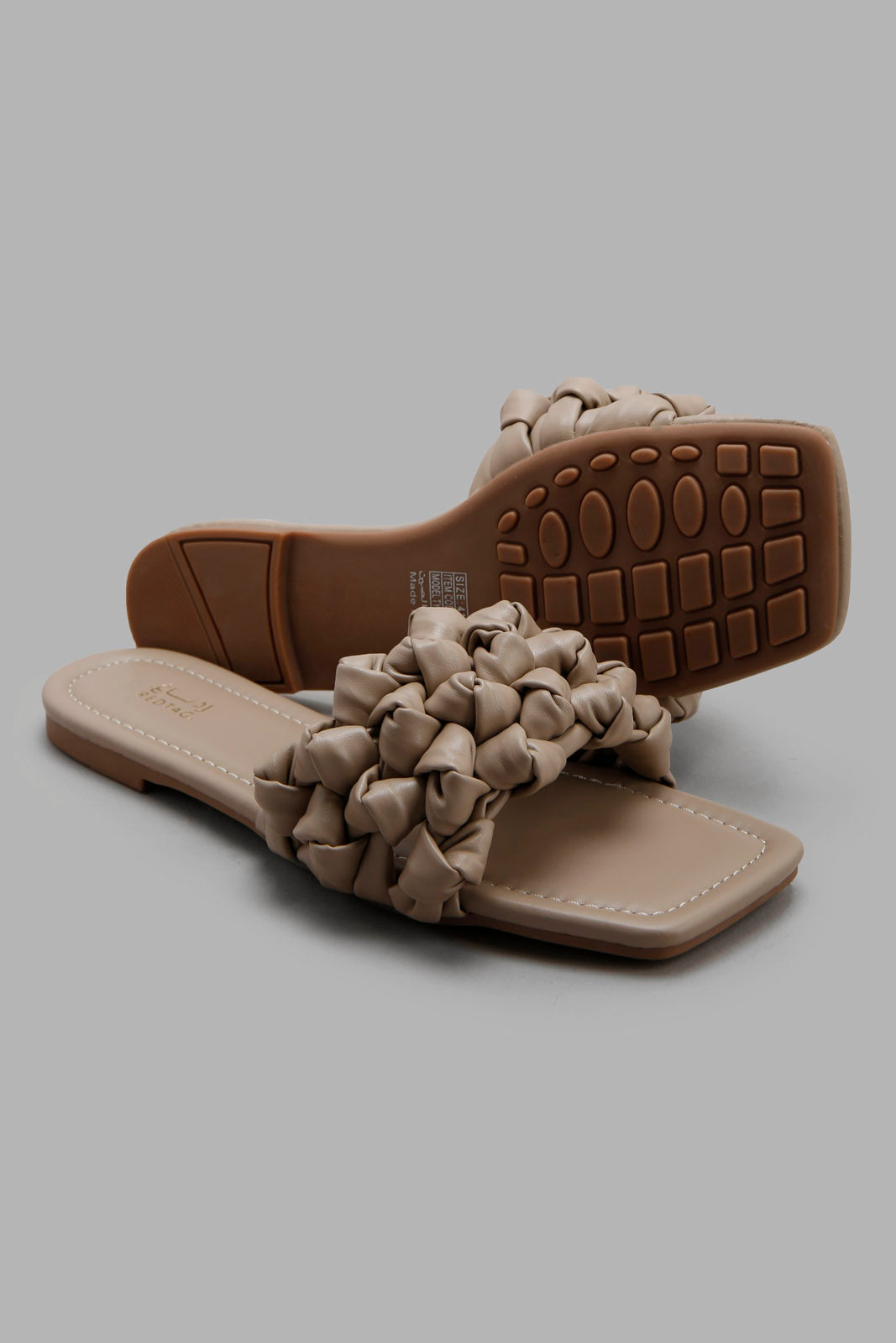 Redtag-Taupe-Knot-Mule-Category:Sandals,-Colour:Taupe,-Deals:New-In,-Filter:Women's-Footwear,-New-In-Women-FOO,-Non-Sale,-Section:Women,-W22B,-Women-Sandals-Women's-