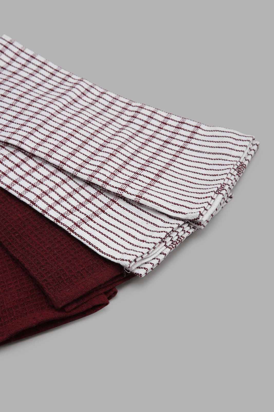 Redtag-Red-Kitched-Towel-Set-(4-Piece)-Category:Towels,-Colour:Red,-Deals:New-In,-Filter:Home-Dining,-HMW-DIN-Kitchen-Accessories,-New-In-HMW-DIN,-Non-Sale,-Section:Homewares,-W22A-Home-Dining-