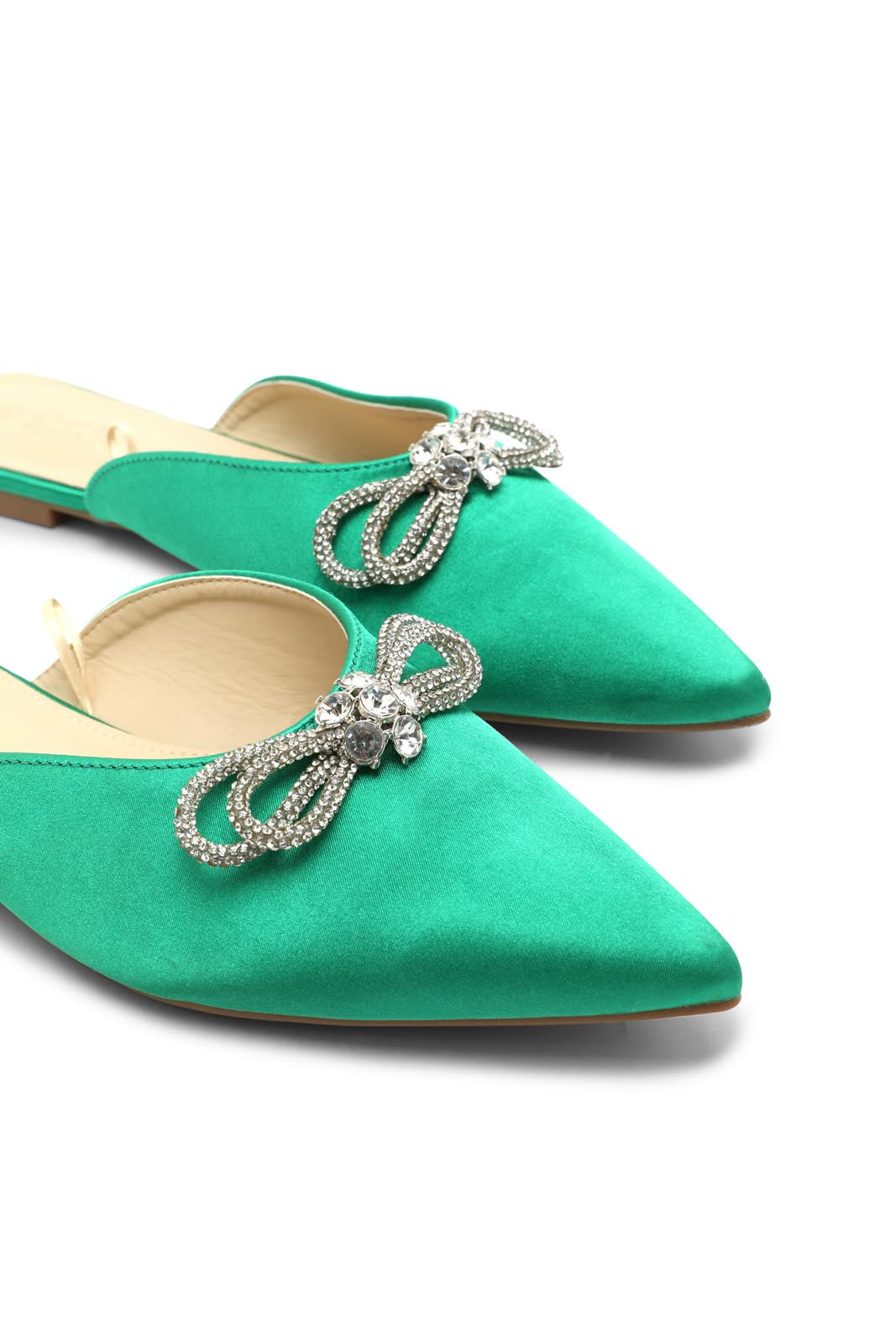 Redtag-Green-Satin-Mule-Category:Shoes,-Colour:Green,-Deals:New-In,-Dept:Ladieswear,-Filter:Women's-Footwear,-New-In-Women-FOO,-Non-Sale,-Section:Women,-W22B,-Women-Shoes-Women's-