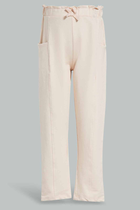 Redtag-Beige-knitted-Trouser-Category:Trousers,-Colour:Beige,-Deals:New-In,-Filter:Girls-(2-to-8-Yrs),-GIR-Trousers,-New-In-GIR-APL,-Non-Sale,-Section:Girls-(0-to-14Yrs),-W22O-Girls-