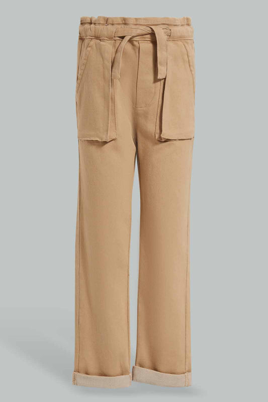 Redtag-Beige-Trouser-Category:Trousers,-Colour:Beige,-Deals:New-In,-Filter:Girls-(2-to-8-Yrs),-GIR-Trousers,-New-In-GIR-APL,-Non-Sale,-Section:Girls-(0-to-14Yrs),-W22O-Girls-