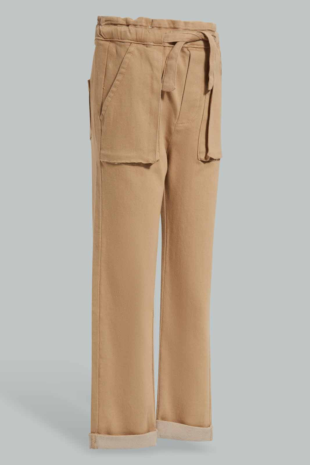 Redtag-Beige-Trouser-Category:Trousers,-Colour:Beige,-Deals:New-In,-Filter:Girls-(2-to-8-Yrs),-GIR-Trousers,-New-In-GIR-APL,-Non-Sale,-Section:Girls-(0-to-14Yrs),-W22O-Girls-