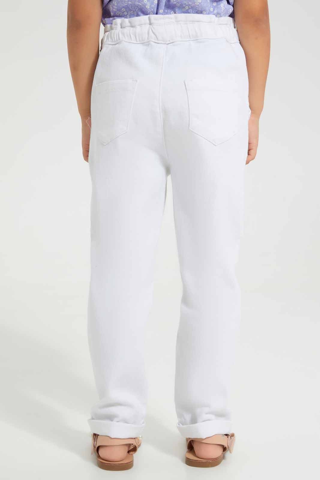 Redtag-Cream-Trouser-Category:Trousers,-Colour:Cream,-Deals:New-In,-Filter:Girls-(2-to-8-Yrs),-GIR-Trousers,-New-In-GIR-APL,-Non-Sale,-Section:Girls-(0-to-14Yrs),-W22O-Girls-2 to 8 Years